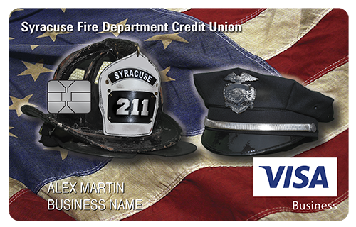 Syracuse Fire Department EFCU Business Card Card