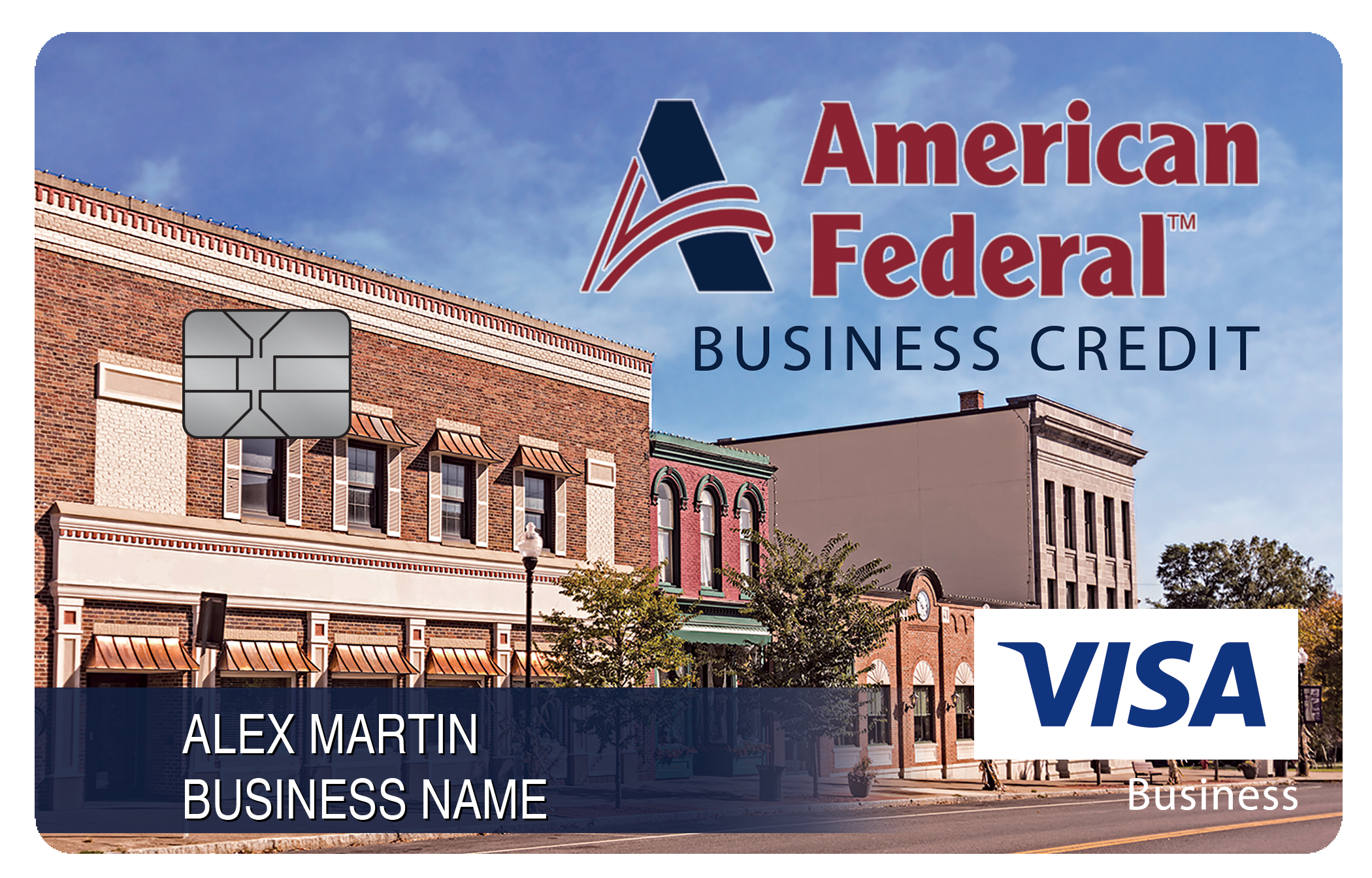 American Federal Bank Business Card Card