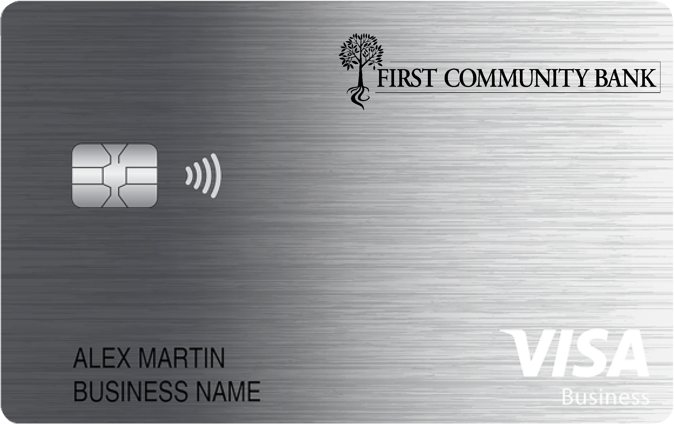 First Community Bank Business Card Card