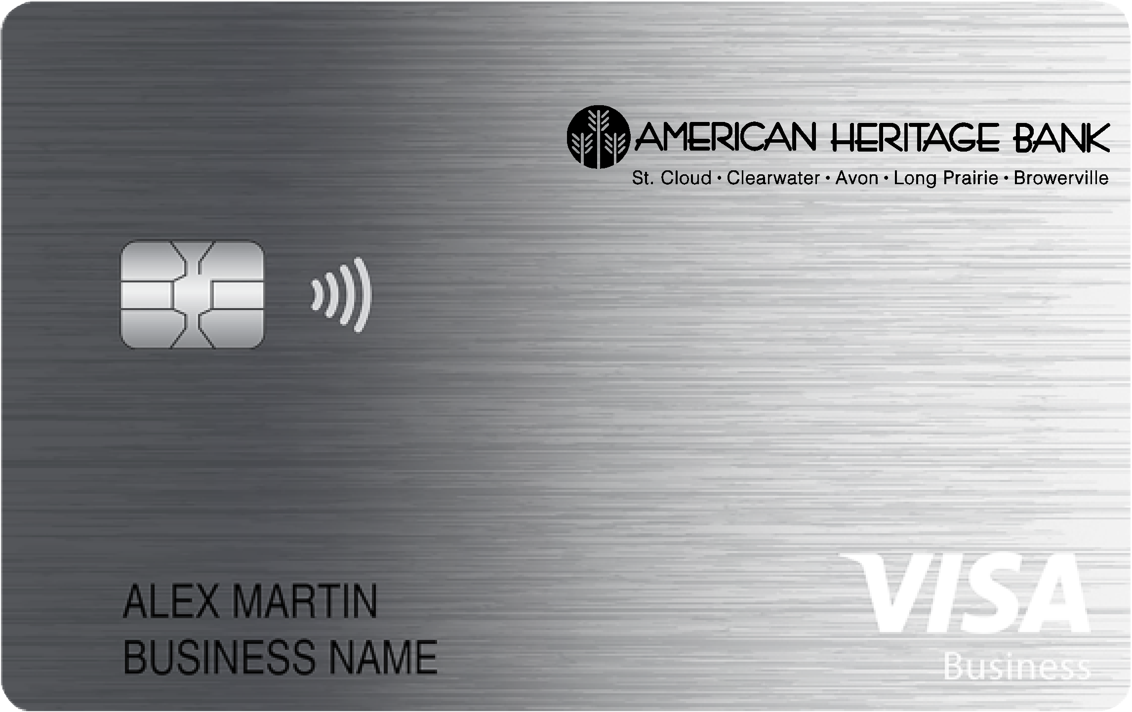 American Heritage National Bank Business Card Card
