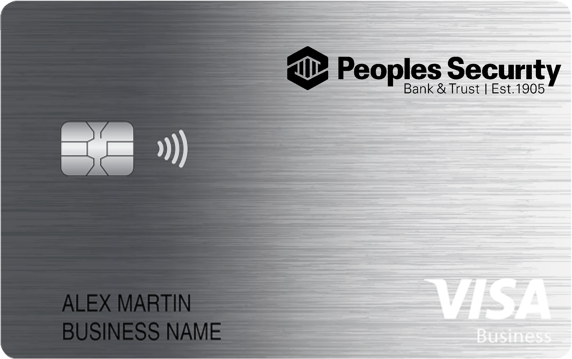 Peoples Security Bank & Trust Co. Business Card Card