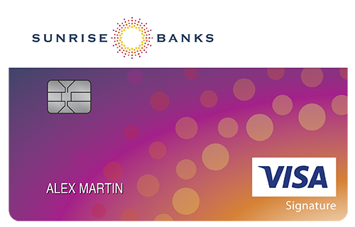 Sunrise Banks College Real Rewards Card