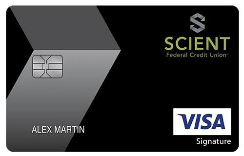 Scient Federal Credit Union College Real Rewards Card