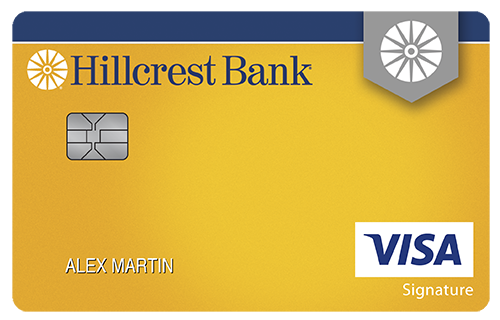 Hillcrest Bank College Real Rewards Card