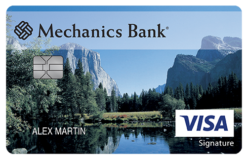 Mechanics Bank College Real Rewards Card