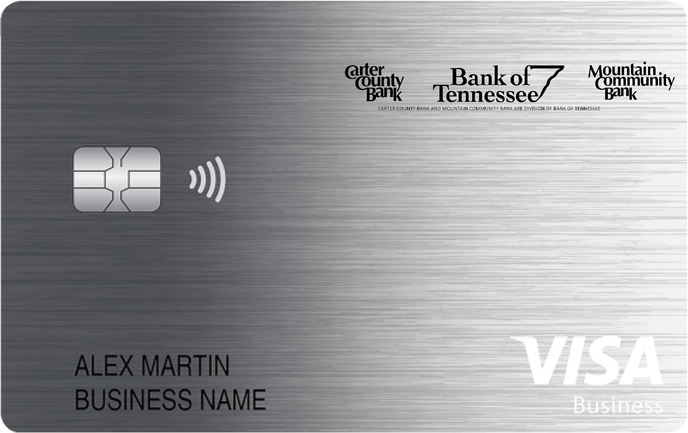 Bank of Tennessee Business Card Card