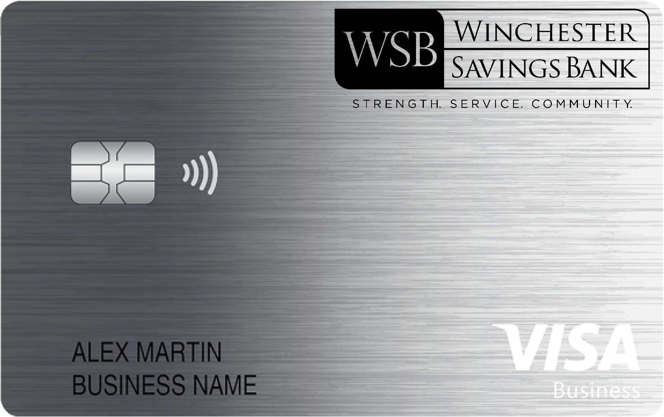 Winchester Savings Bank Business Card Card