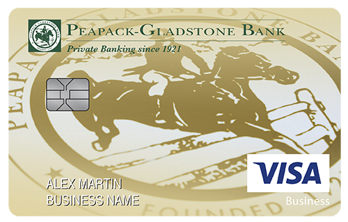 Peapack-Gladstone Bank Business Card