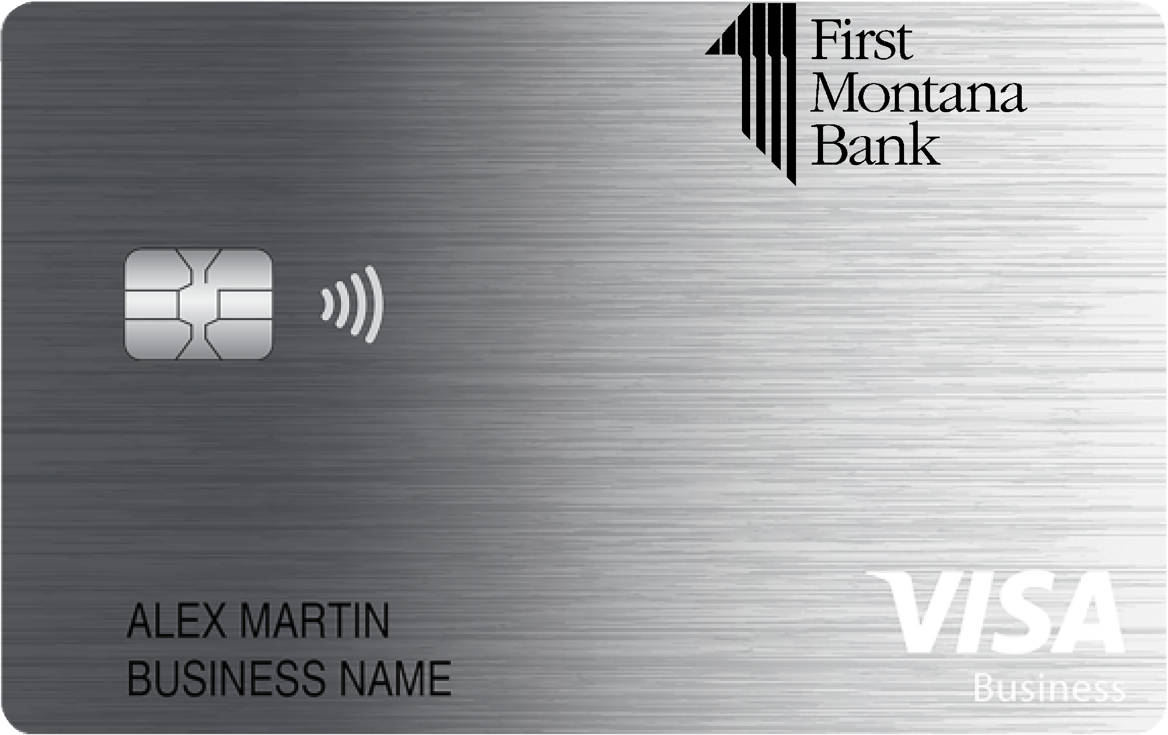 First Montana Bank Business Card Card