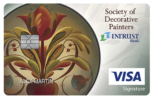 INTRUST Bank Society of Decorative Paint Max Cash Preferred Card