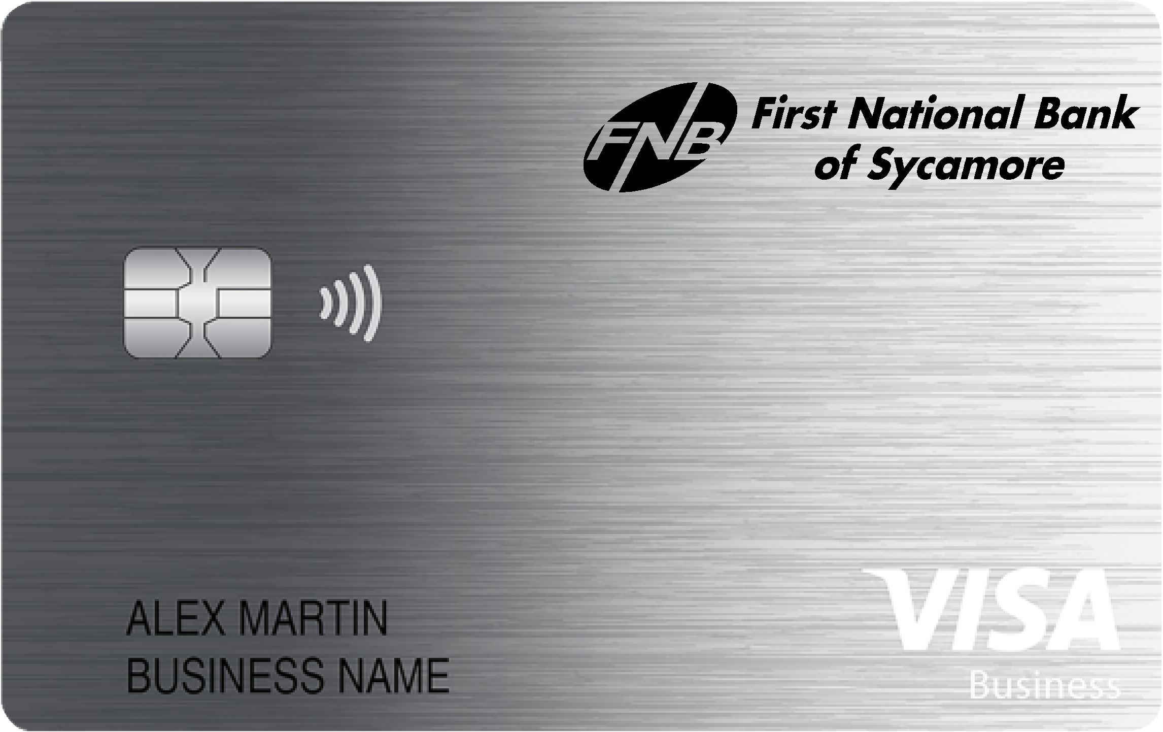First National Bank of Sycamore Business Card Card